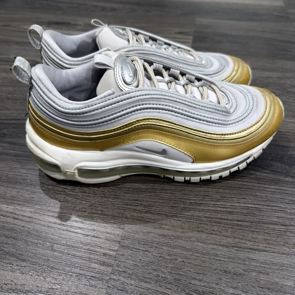 Nike Shoes - Nike Air Max 97 SE Metallic Gold Silver Vast Grey Women's 8